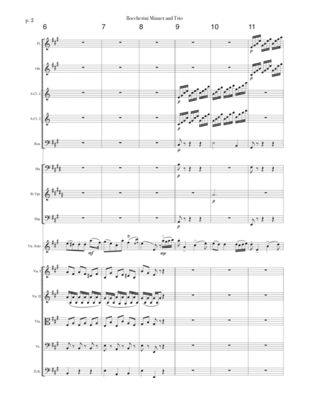 Boccherini Minuet and Trio - arr. for Violin Soloist and Chamber Orchestra