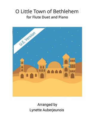 O Little Town of Bethlehem - Flute Duet and Piano