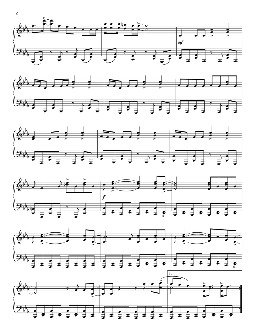 Rolling In The Deep [Classical version] Piano Solo scores gallery preview page 2