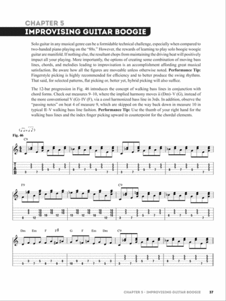 How to Play Boogie Woogie Guitar Electric Guitar scores gallery preview page 4
