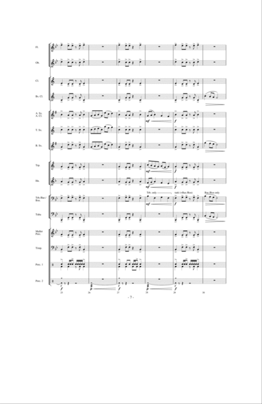 Valiance: A Heroic Overture for Band Concert Band scores gallery preview page 6