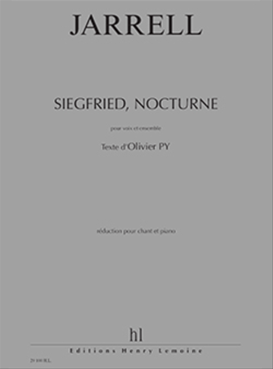 Siegfried, nocturne Baritone Voice scores gallery preview page 1
