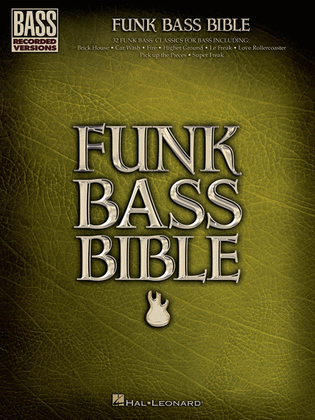 Book cover for Funk Bass Bible
