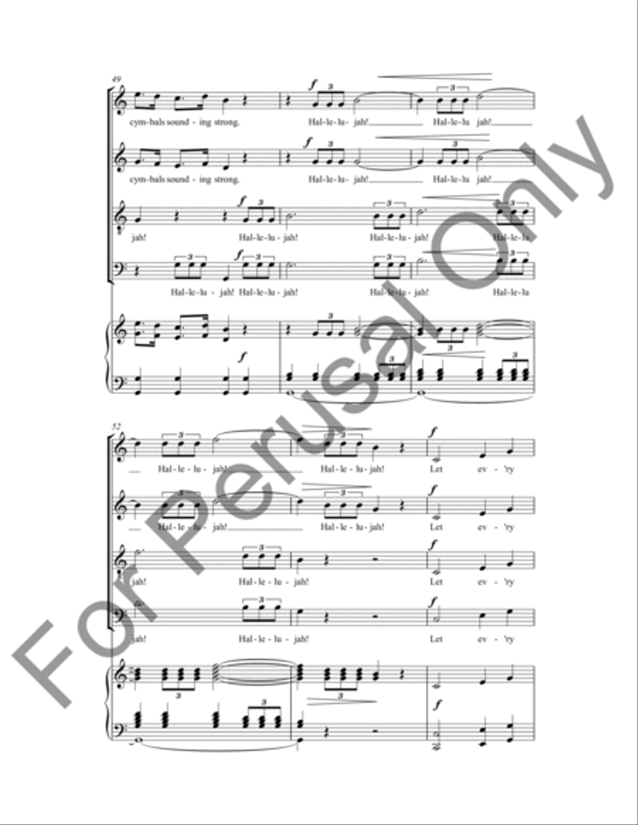 Hallelujah 4-Part scores gallery preview page 9