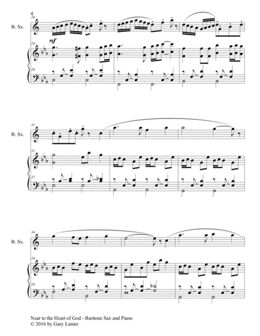 3 HYMNS OF PEACE AND COMFORT (for Baritone Sax with Piano - Instrument Part included) image number null