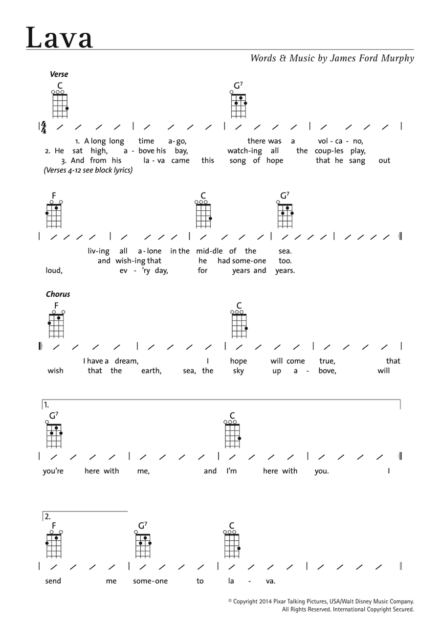Lava from Lava Ukulele Digital Sheet Music Sheet Music Plus