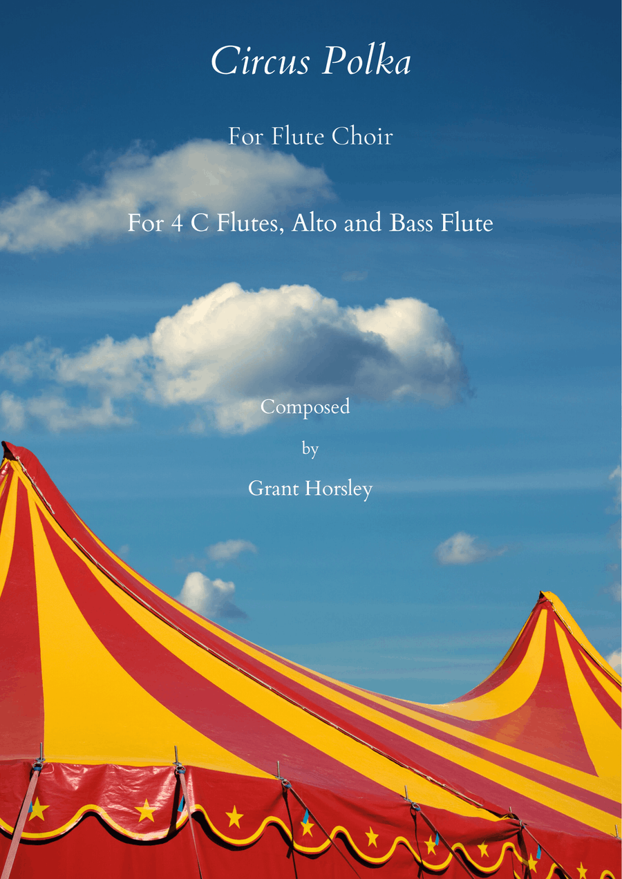 Circus Polka for Flute Choir. Flute Choir scores gallery preview page 1