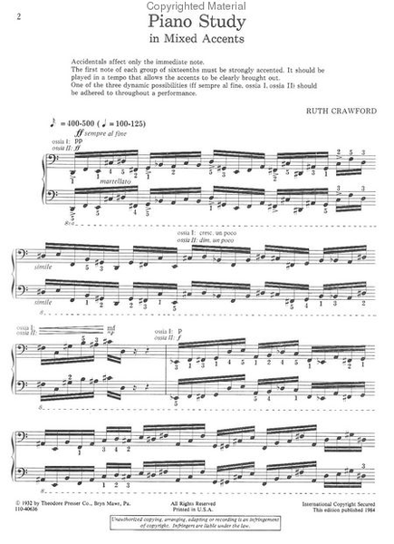 Piano Study In Mixed Accents