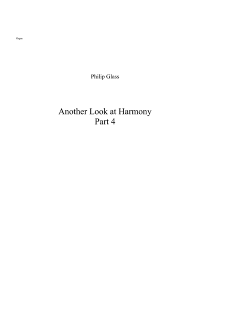 Another Look at Harmony - Part 4 Choir scores gallery preview page 1