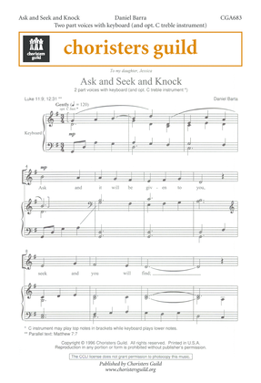 Book cover for Ask and Seek and Knock