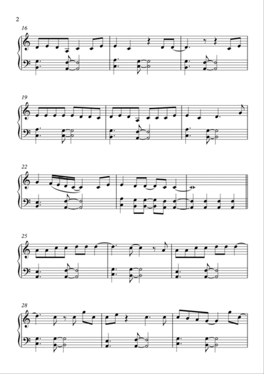 Hello Piano Solo scores gallery preview page 2