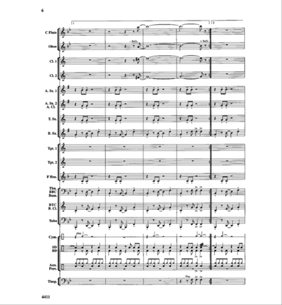 Up On the Housetop Concert Band scores gallery preview page 7