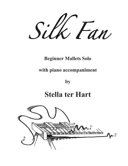 Silk Fan - Beginner Mallet Solo with piano accompaniment (marimba, xylophone, vibraphone) image number null