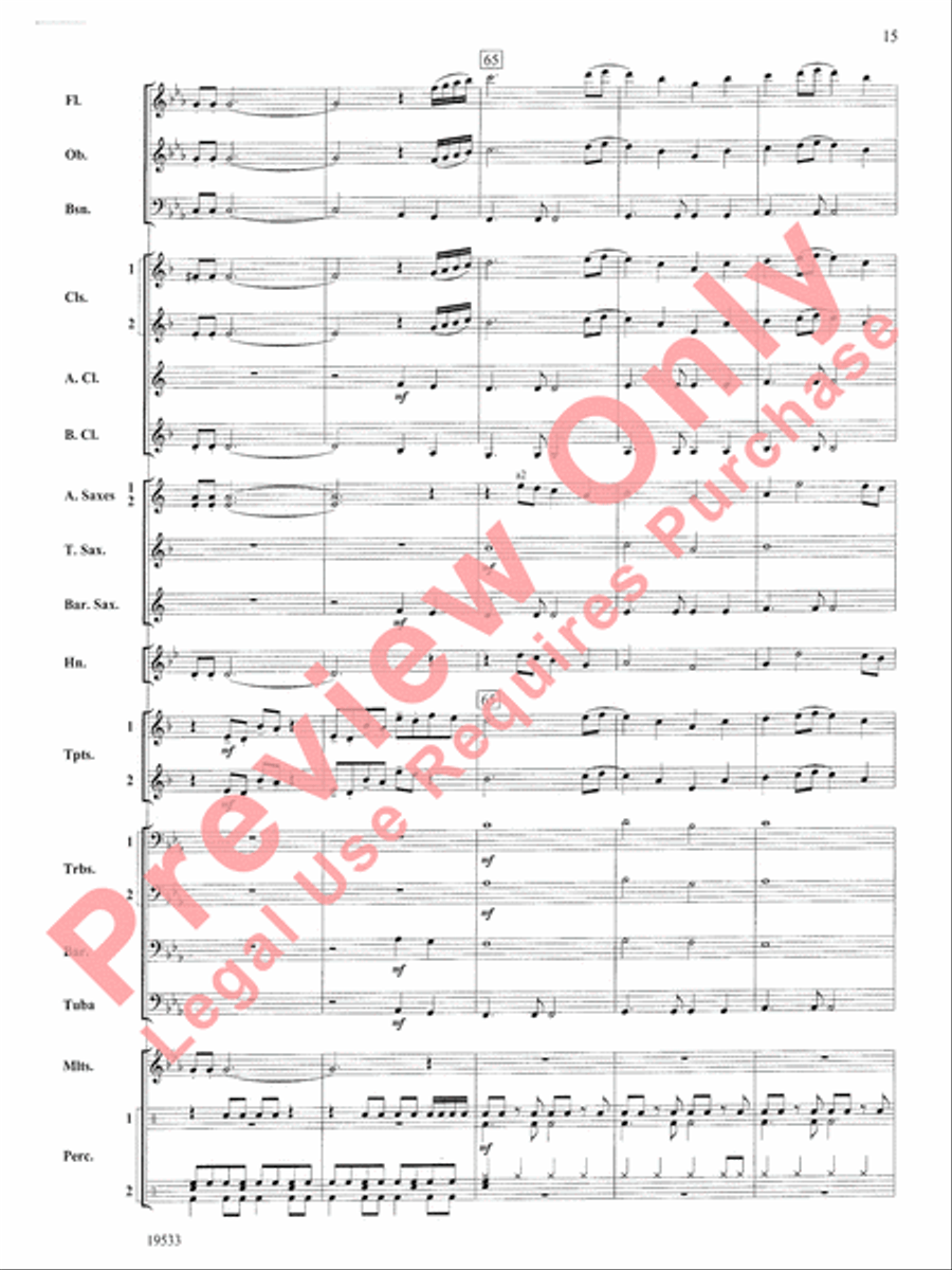 Fiero Concert Band scores gallery preview page 16