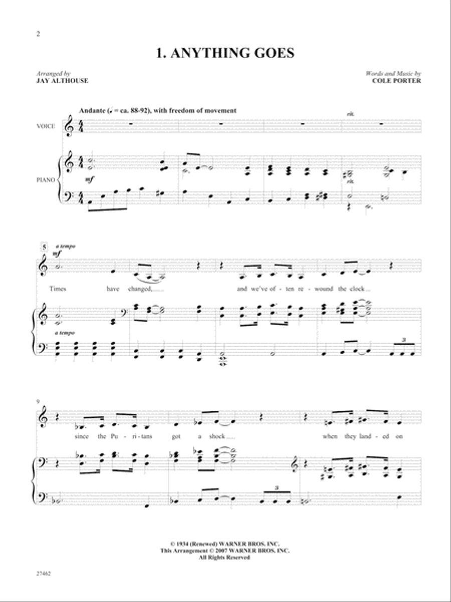 Standards for Solo Singers Piano Accompaniment scores gallery preview page 2