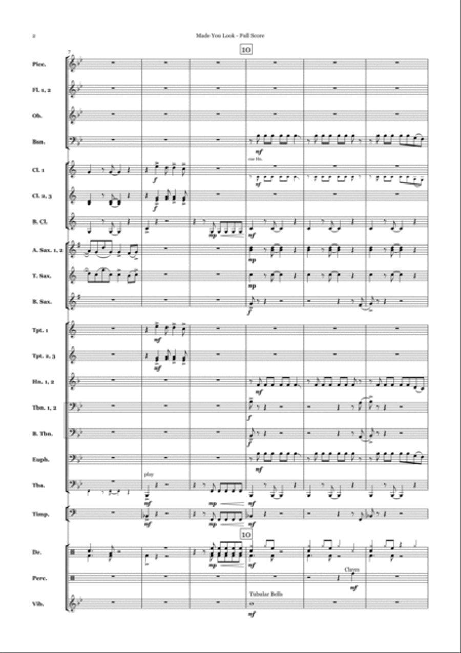 Made You Look Concert Band scores gallery preview page 2