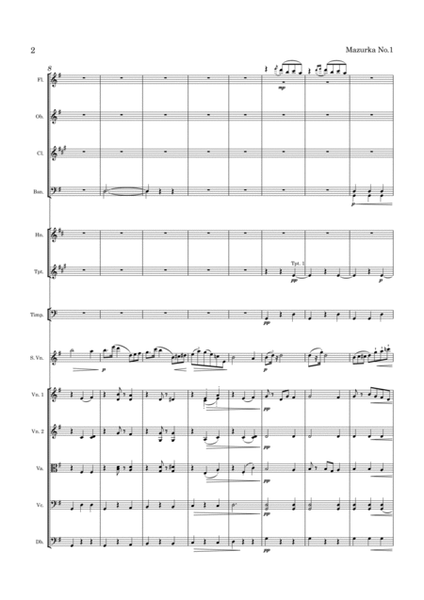 Zarzycki Mazurka No 1 Op 26 for Violin and Orchestra image number null