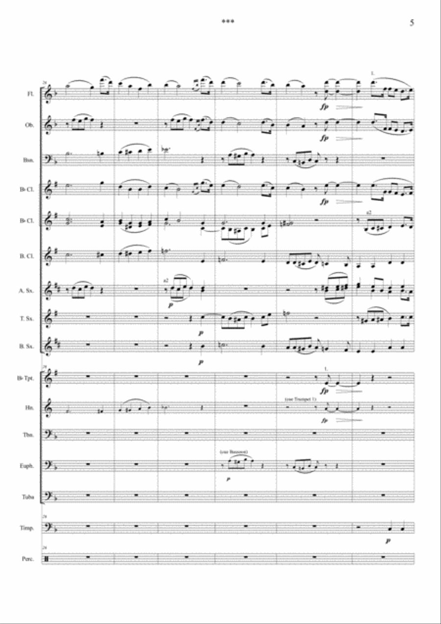 *** (UNTITLED) n. 30 from KINDERALBUM by Schumann - for Wind Band/Ensemble Concert Band scores gallery preview page 6