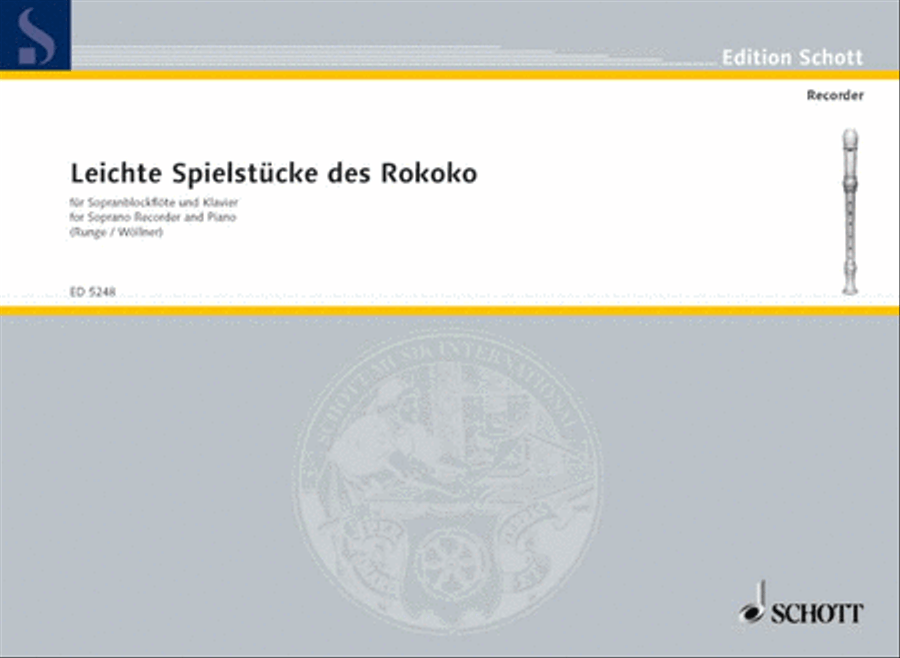 Leichte Spielmusik des Rokoko Soprano Recorder scores gallery preview page 1