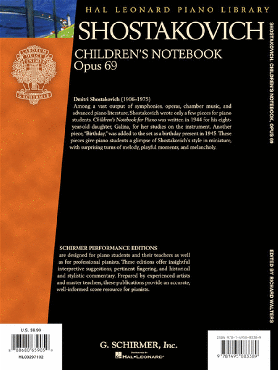 Shostakovich – Children's Notebook, Opus 69