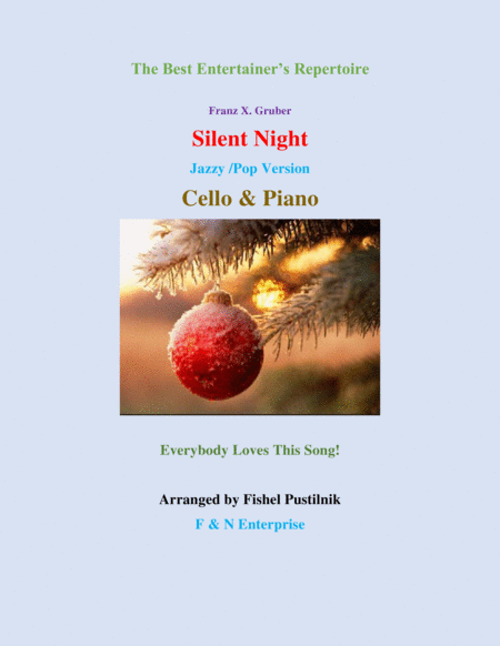 Piano Background for "Silent Night"-Cello and Piano image number null