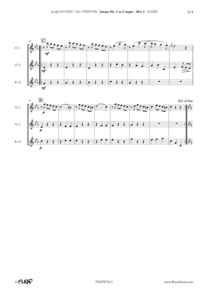 Sonata No. 1 in C Major - Mvt 3 image number null