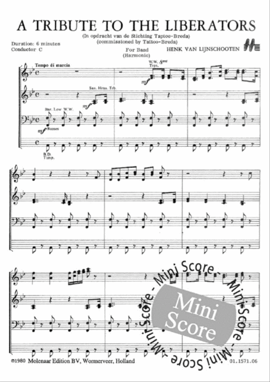 A Tribute to the Liberators Concert Band scores gallery preview page 2