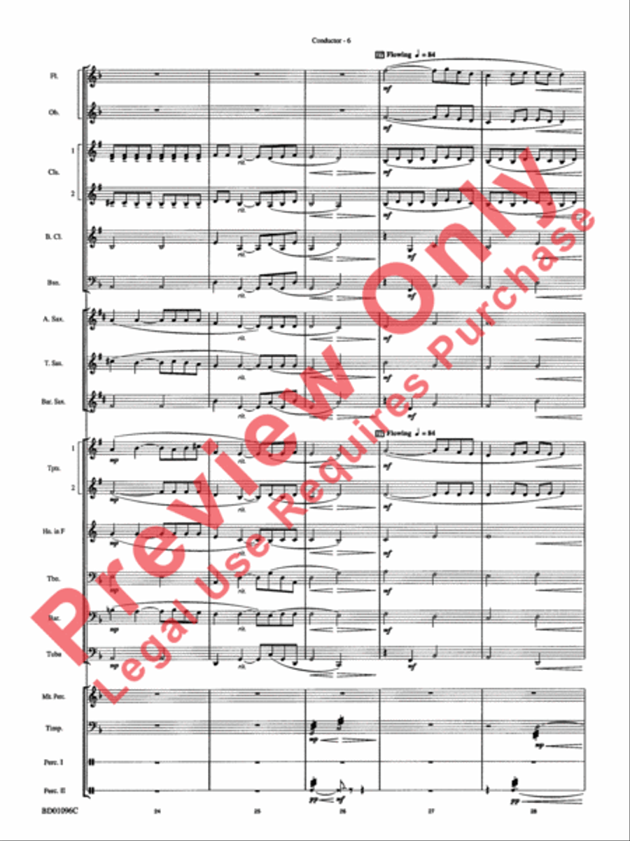 Pavane (Pour Une Infante Defunte) Concert Band scores gallery preview page 8