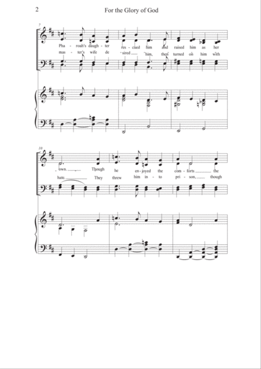 For the Glory of God 4-Part scores gallery preview page 2
