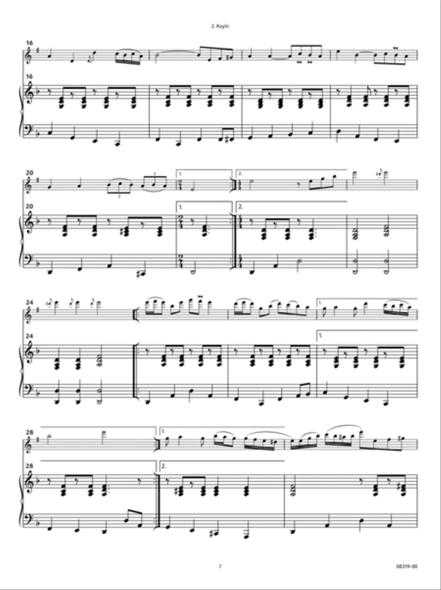 Klezmer Diptych Small Ensemble scores gallery preview page 4