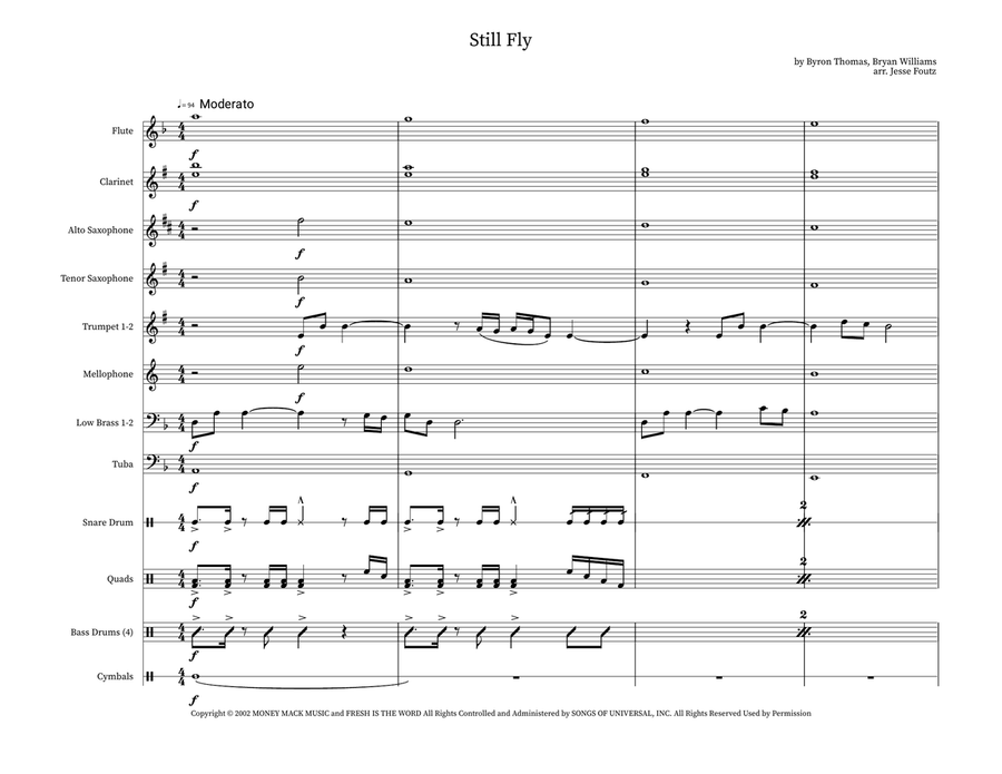 Still Fly Still Fly Marching Band scores gallery preview page 1