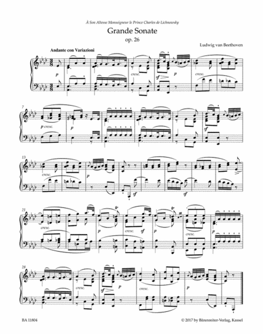 Grande Sonate in A-flat major, Opus 26