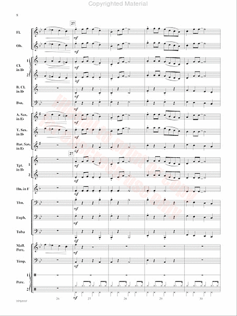 Swingin' Santa Concert Band scores gallery preview page 9
