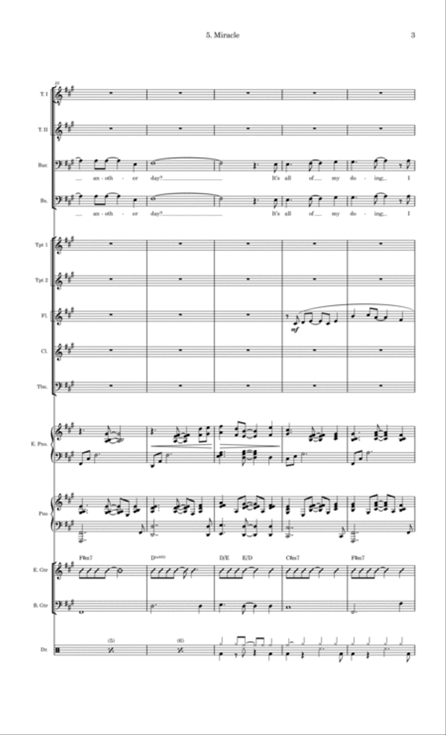 Miracle Large Ensemble scores gallery preview page 3