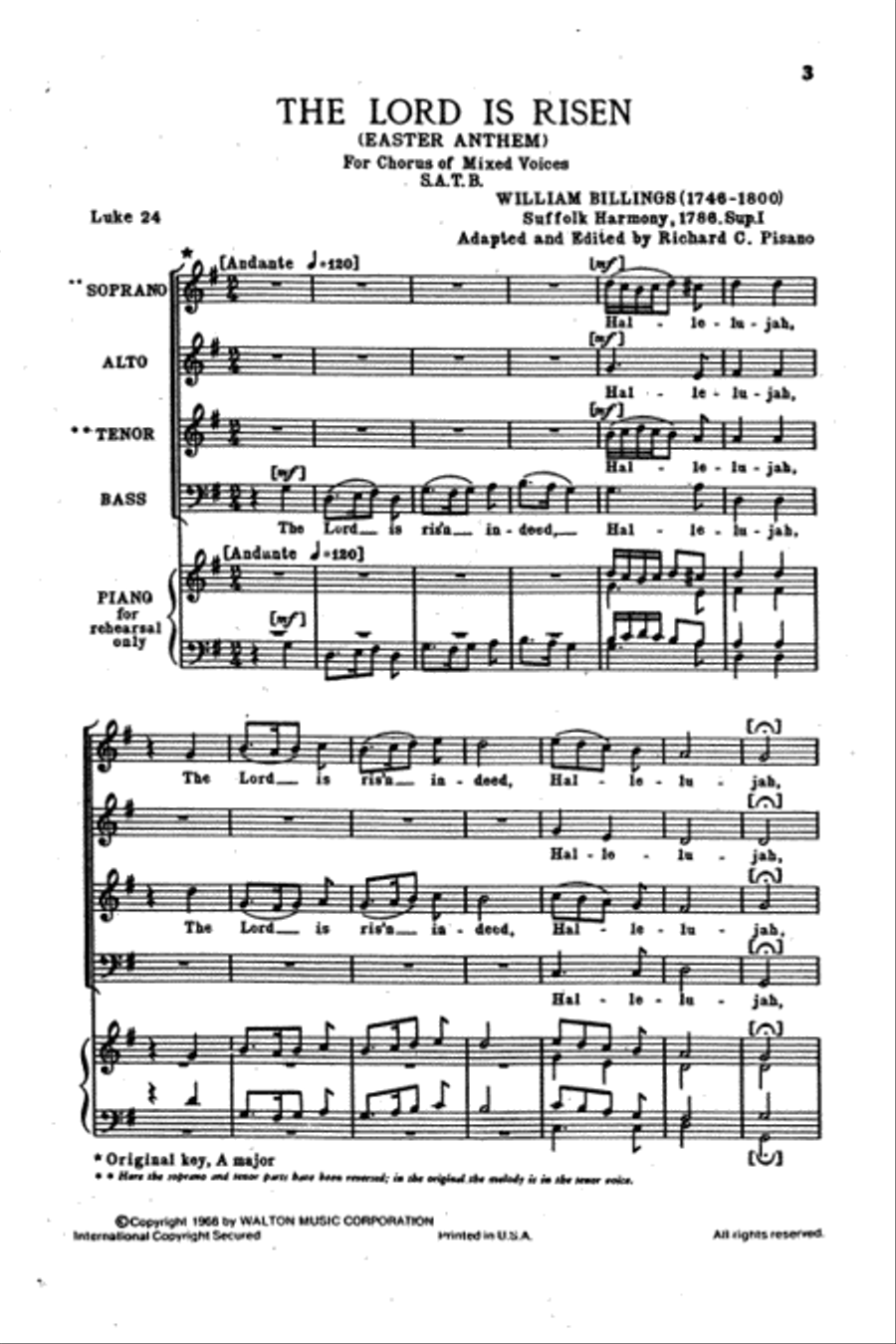 The Lord Is Risen 4-Part scores gallery preview page 2