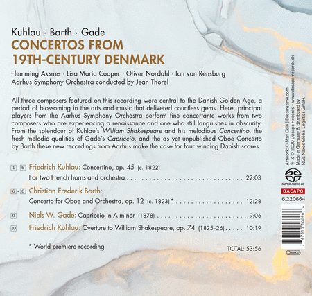 Barth, Gade, & Kahlau: Concertos from 19th Century Denmark