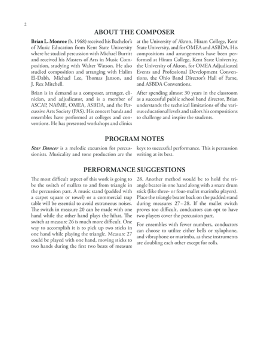 Star Dancer Star Dancer Chamber Music scores gallery preview page 2