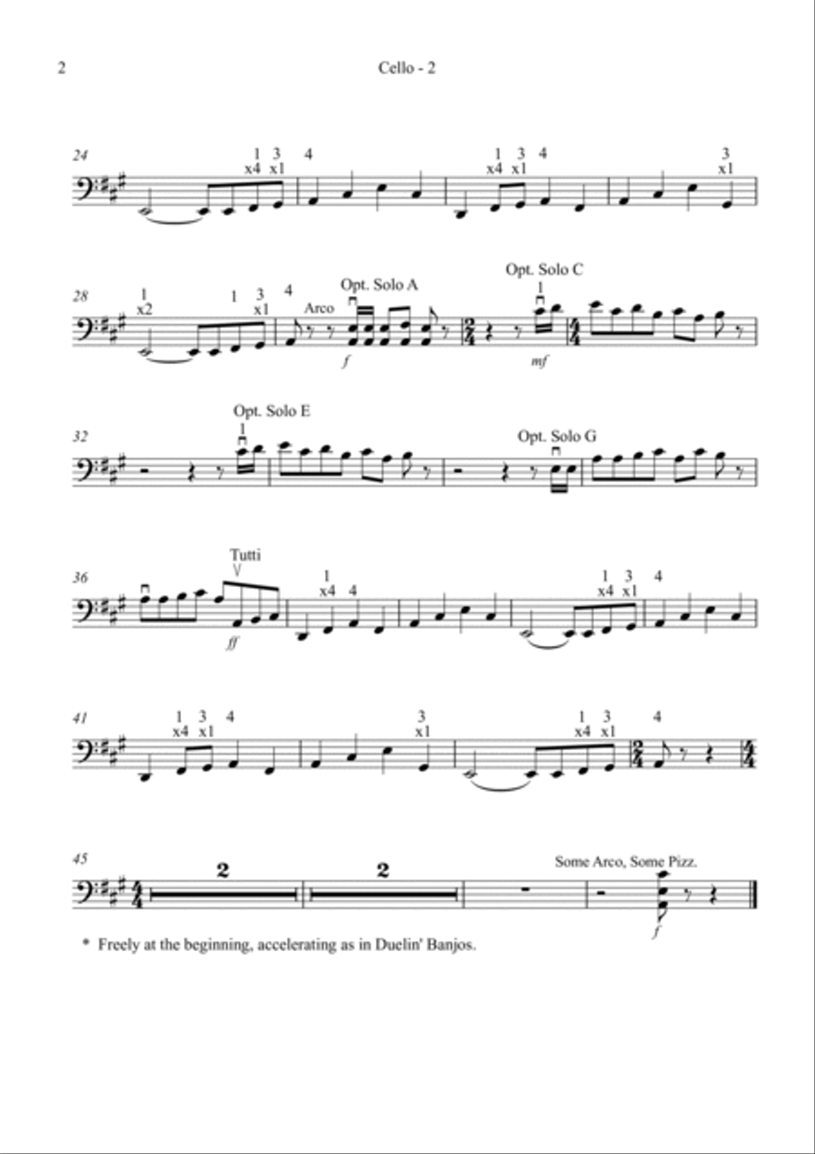 Duelin' Banjos String Duet scores gallery preview page 6
