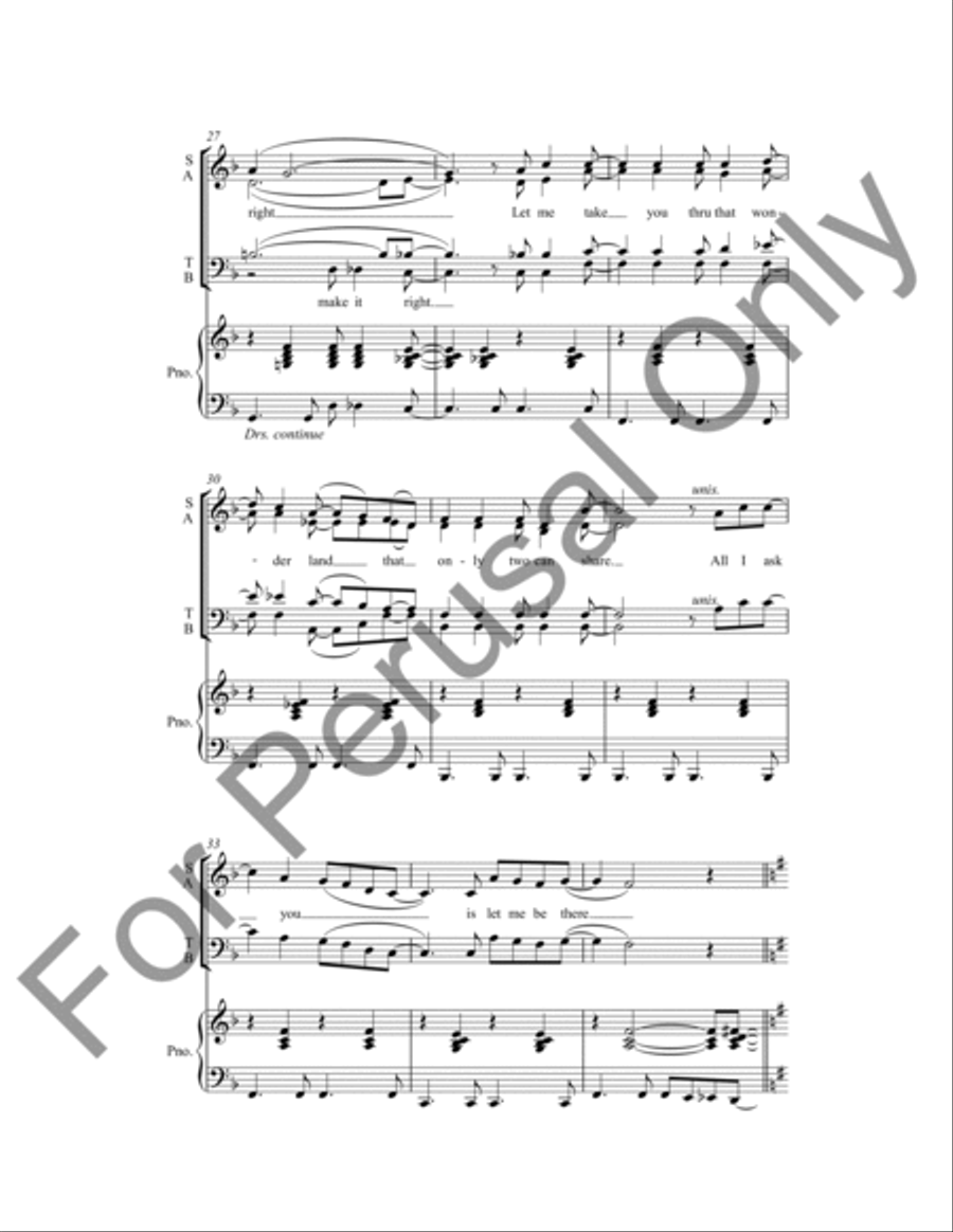 Let Me Be There Let Me Be There 4-Part scores gallery preview page 5