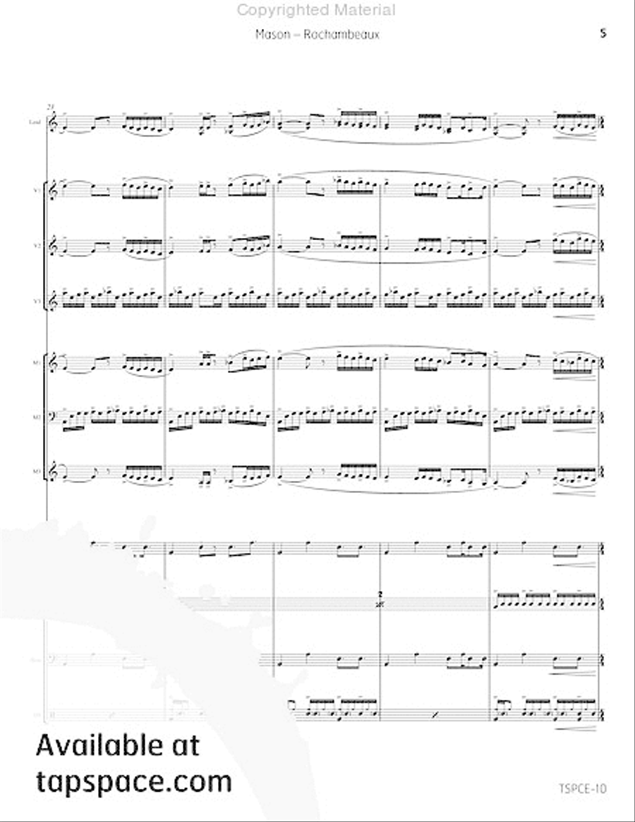 Rochambeaux Rochambeaux Percussion Ensemble scores gallery preview page 10