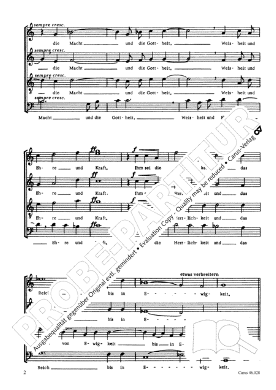 Deutsches Proprium vom Fest Christ-Konig 4-Part scores gallery preview page 3