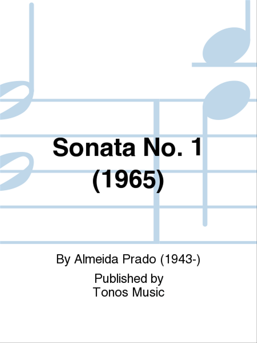 Sonata No. 1 (1965) Piano Solo scores gallery preview page 1