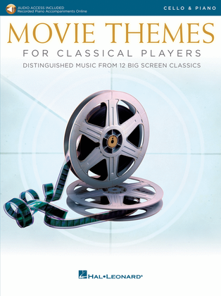 Book cover for Movie Themes for Classical Players – Cello and Piano