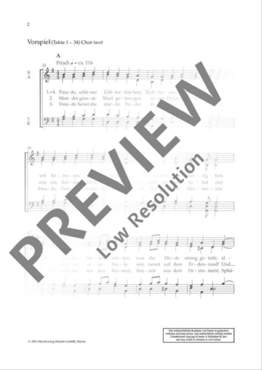 Praise to joy, the God descended 4-Part scores gallery preview page 3