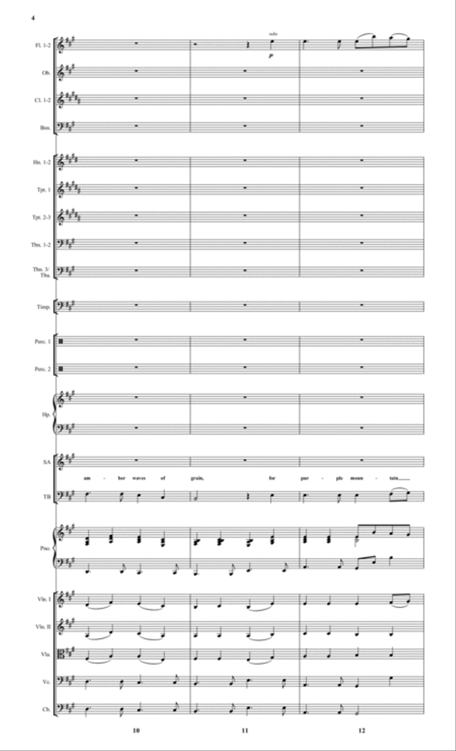 From Sea to Shining Sea From Sea to Shining Sea Full Orchestra scores gallery preview page 5