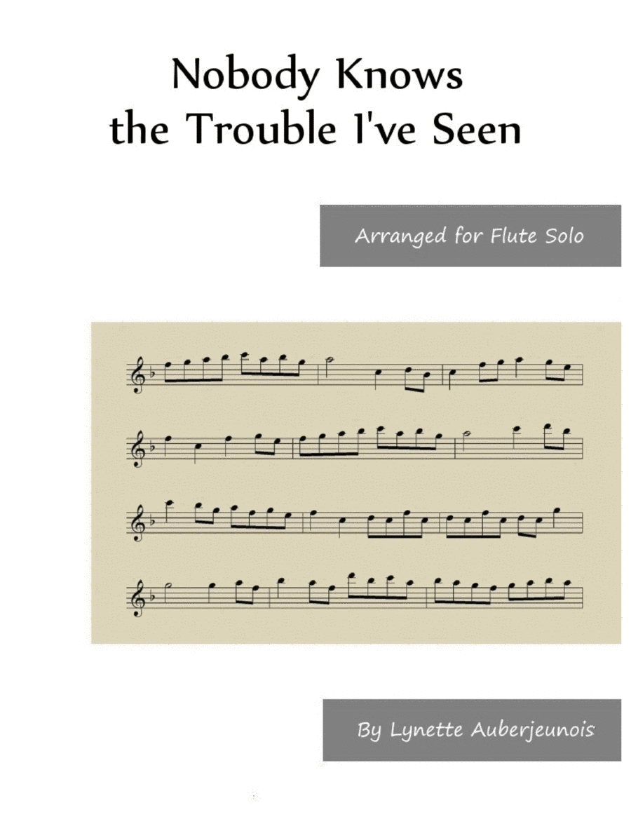 Nobody Knows the Trouble I’ve Seen - Flute Solo image number null