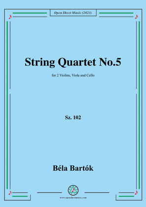 Book cover for Bartók-String Quartet No.5,Sz. 102