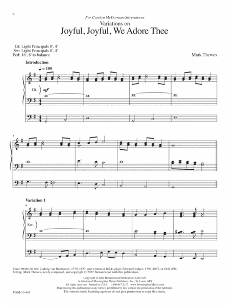 Praise to the Lord the Almighty Organ scores gallery preview page 6