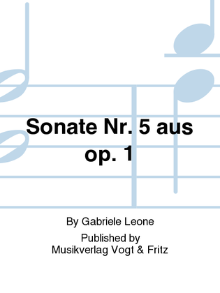 Sonate Nr. 5 aus op. 1