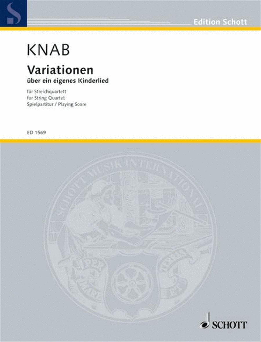 Variationen über ein eigenes Kinderlied String Quartet scores gallery preview page 1